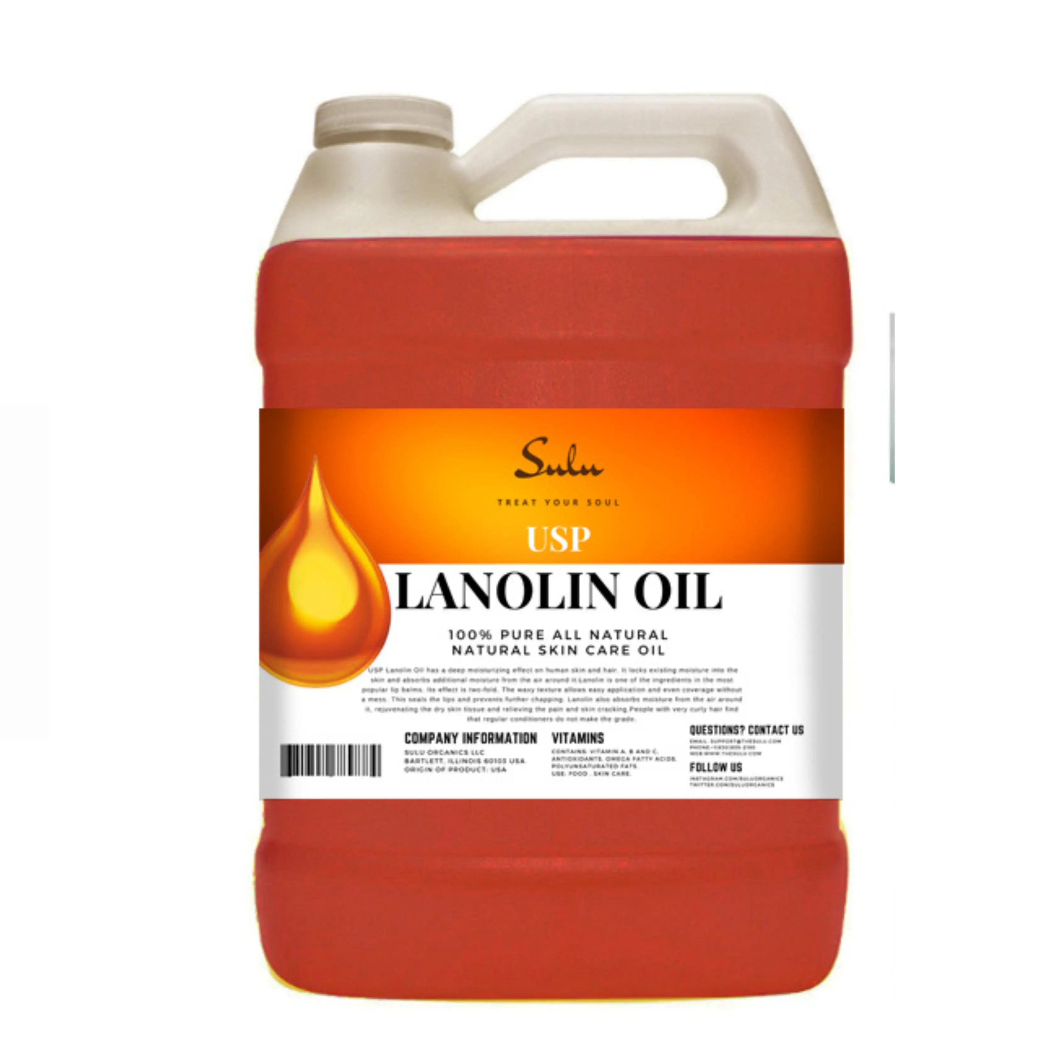 Lanolin oil USP Grade pharmaceutical Skin Hair lips moisturizing 100% Pure 7 lb Lanolin oil USP Grade pharmaceutical Skin Hair lips moisturizing 100% Pure 7 lb