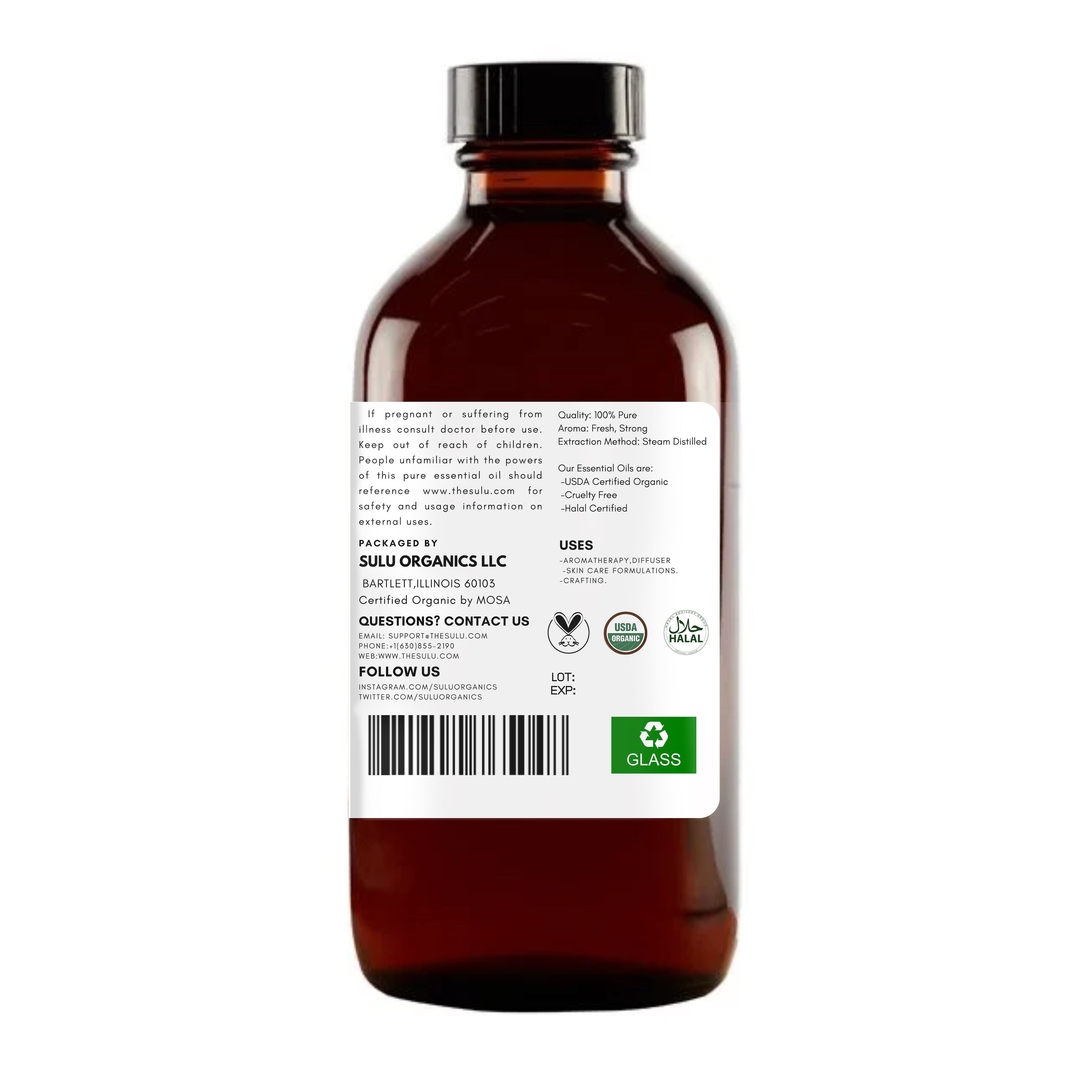 Vanilla Essential Oil 10 Fold Oleoresin 100% Pure Natural