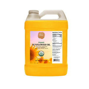 1 Gallon Organic Unrefined Extra Virgin High Oleic Sunflower seed oil