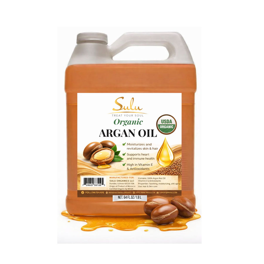Moroccan Argan Oil-USDA Organic Unrefined Cold pressed -64 fl.oz/4 lbs