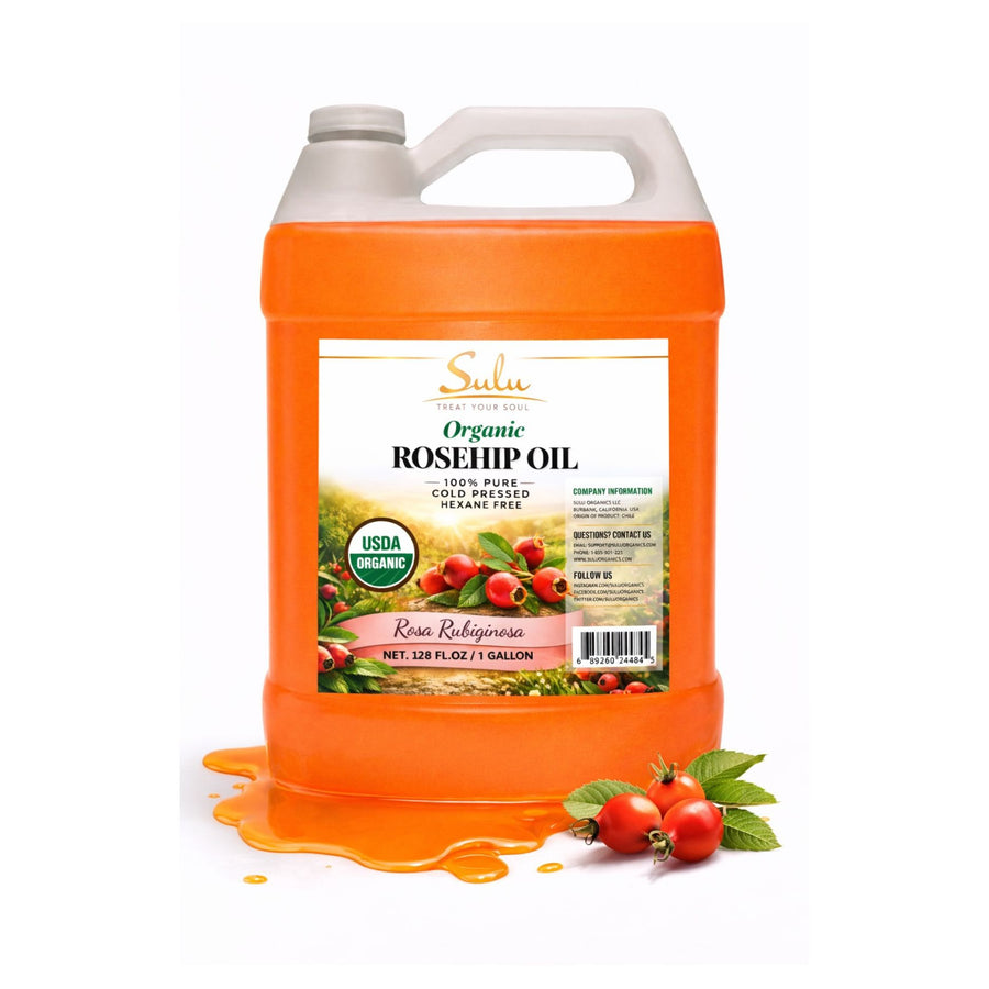 1 Gallon 100% Pure Organic Unrefined Extra Virgin Cold Pressed Rosehip Oil