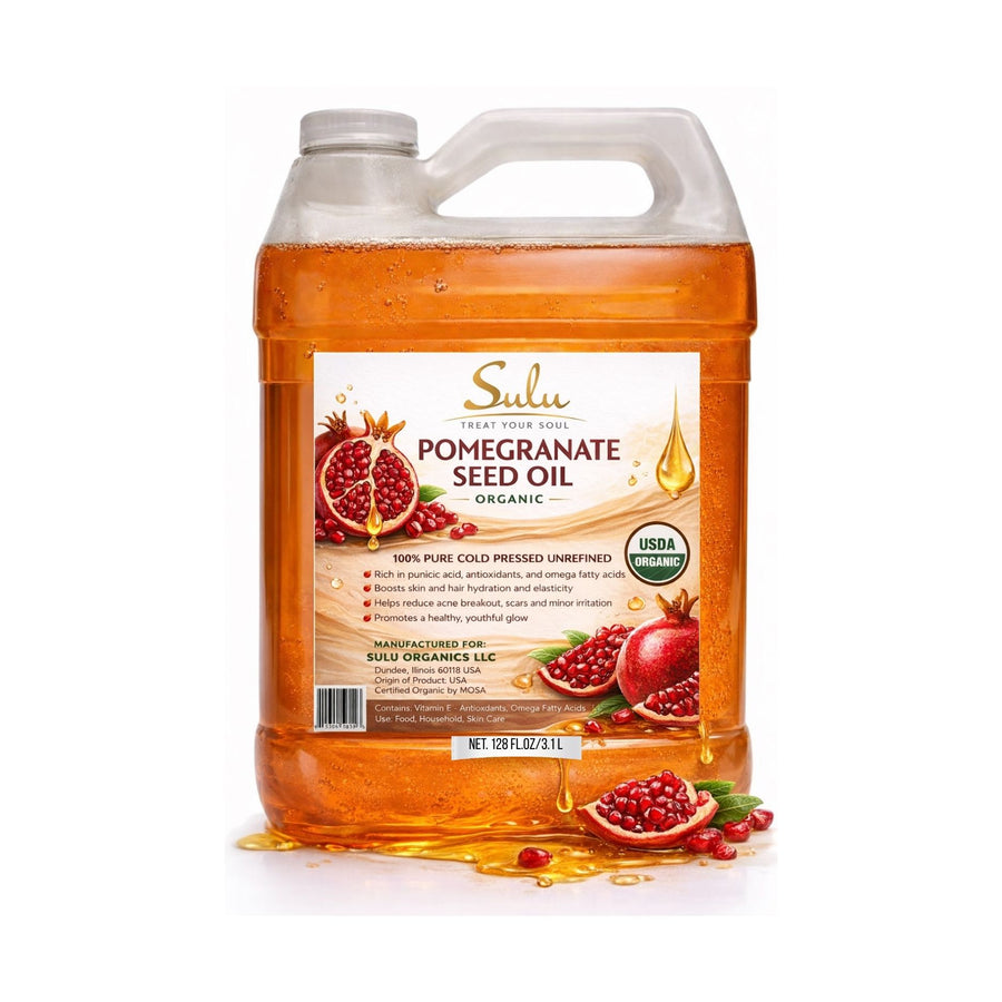 1 Gallon 100% Pure Organic Cold Pressed Virgin Pomegranate Seed Oil