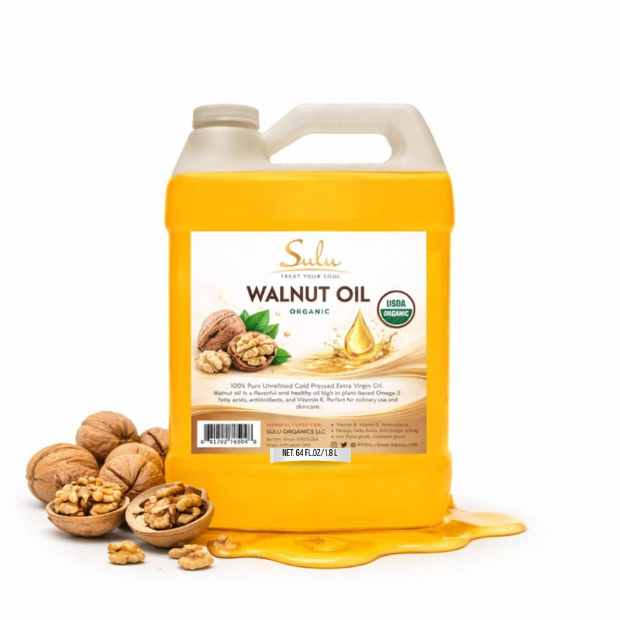 Walnut Oil-Organic Unrefined Cold Pressed-64 fl.oz