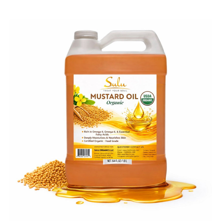 4 LBS Cold Pressed Extra Virgin Organic Mustard Seed Oil All Natural Premium Quality