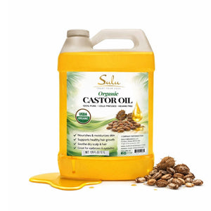 1 Gallon  Organic Castor oil 100% pure all natural cold pressed