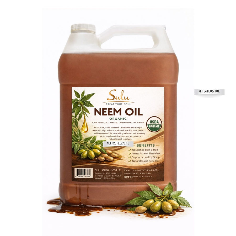 1 Gallon- Organic Neem Oil- 100% Pure Cold Pressed Unrefined Extra Virgin