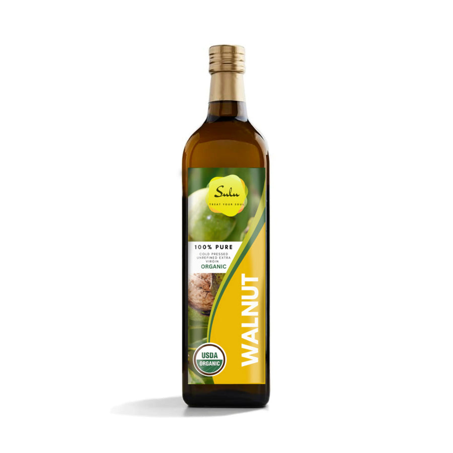 Organic Walnut Oil-USDA Certified Organic Unrefined Extra Virgin Cold Pressed