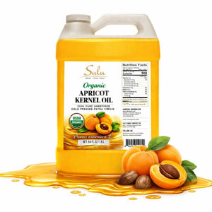 1 Gallon USDA Organic Cold Pressed Unrefined Apricot Kernel Oil