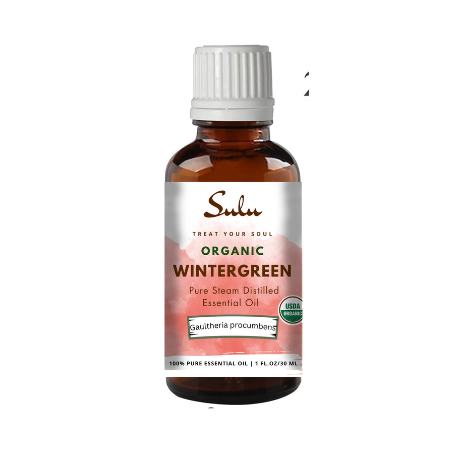 Wintergreen Essential Oil-USDA Organic Steam Distilled