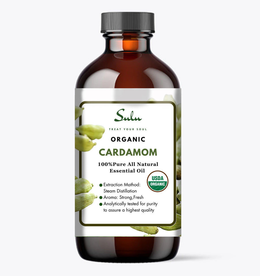 100% Pure and  Organic Natural Therapeutic Grade Cardamom Essential Oil
