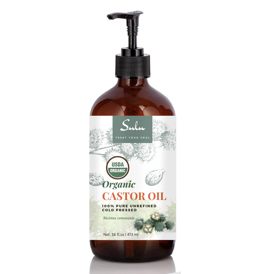 Organic Castor Oil- 100% Pure Cold Pressed Hexane Free