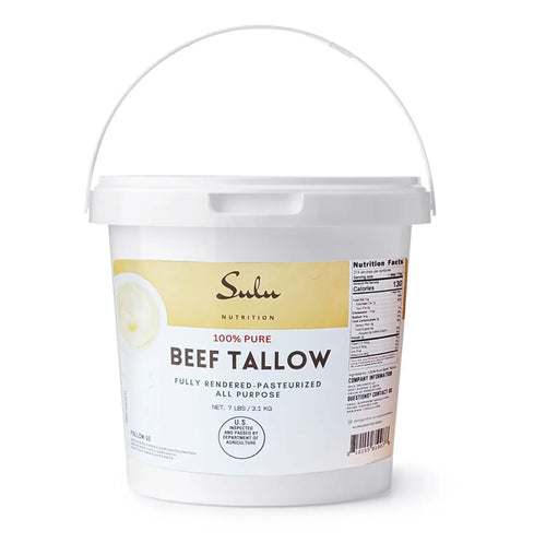Beef Tallow-7 lbs NON GMO Pasteurized Fully Rendered