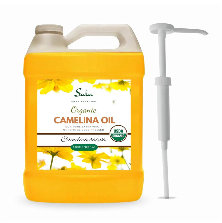 1 Gallon Organic Unrefined Camelina Seed Oil Cold Pressed