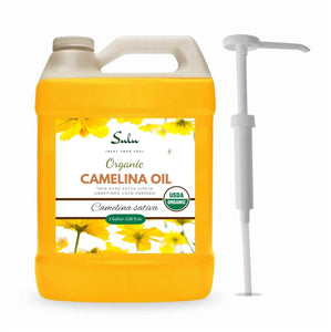 1 Gallon Organic Unrefined Camelina Seed Oil Cold Pressed