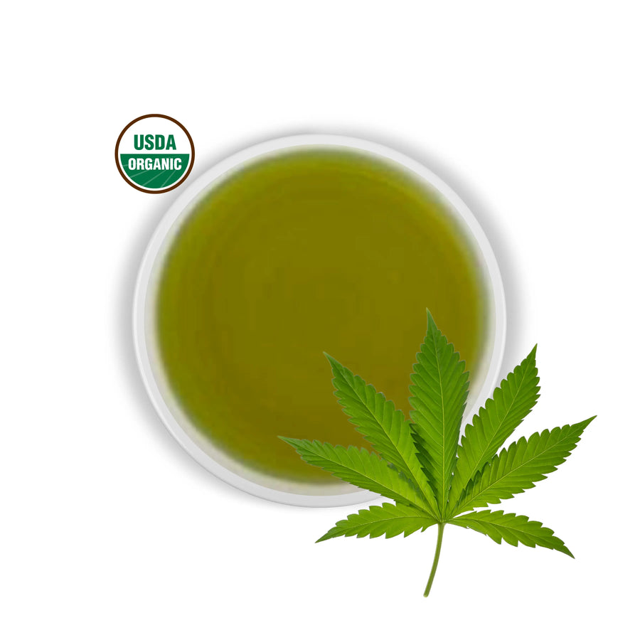USDA Organic Unrefined Hemp Seed oil Cold Pressed