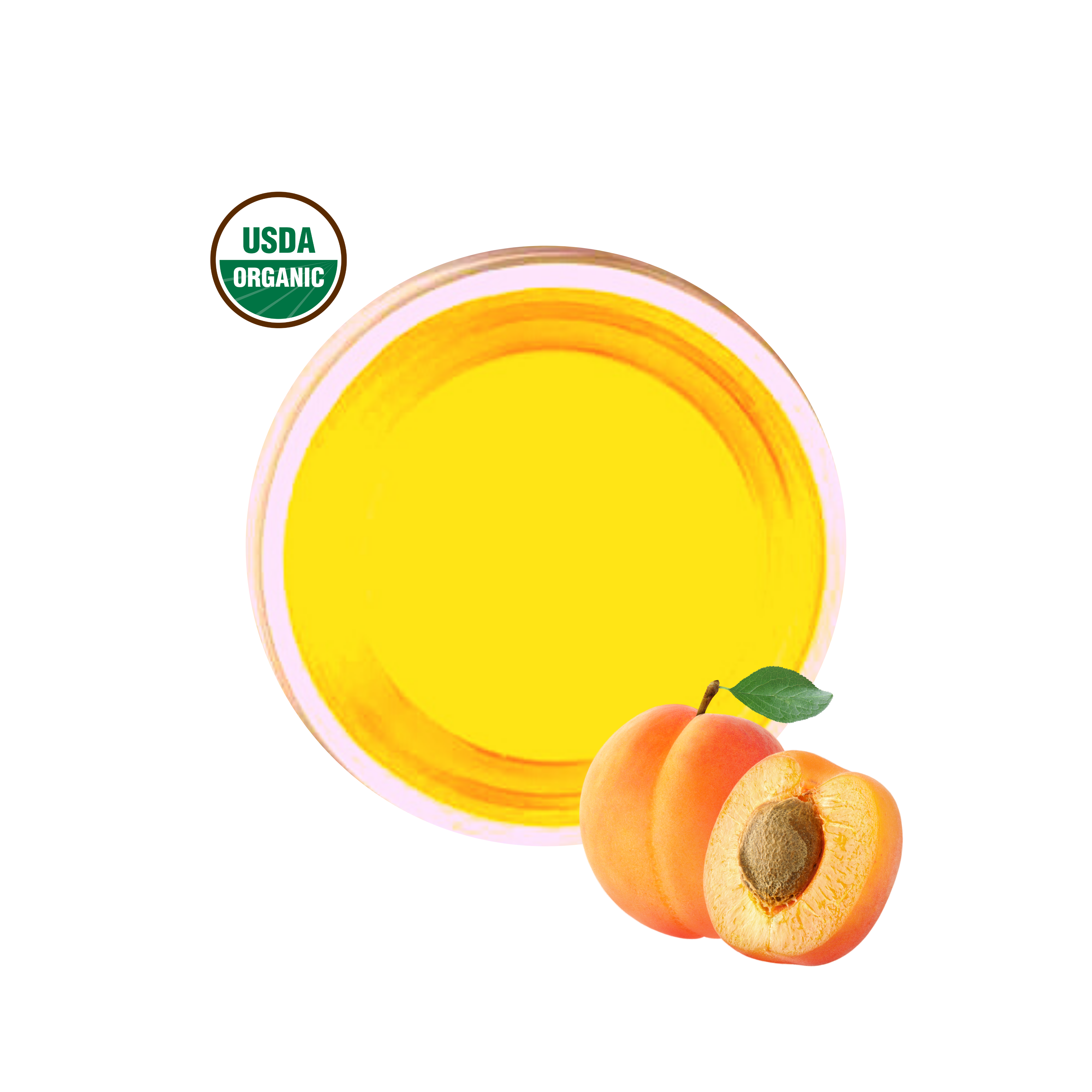 Apricot Kernel Oil Unrefined Organic Virgin Cold Pressed Raw Natural Pure 8  oz